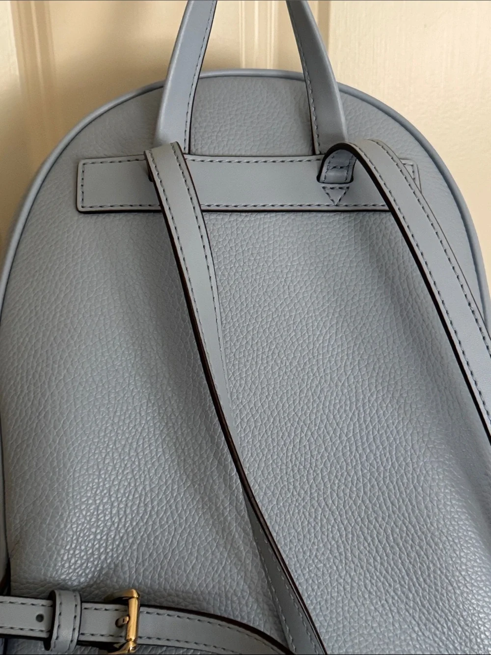 Michael Kors Women’s Light Blue Pebbled Leather Backpack EUC